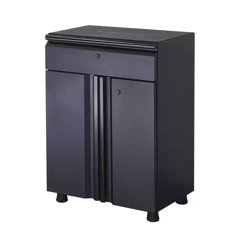 Regular Duty Welded 54.5 In. W X 75 In. H X 19.6 In. D 21-Gauge Steel 3-Piece Garage Storage System in Black