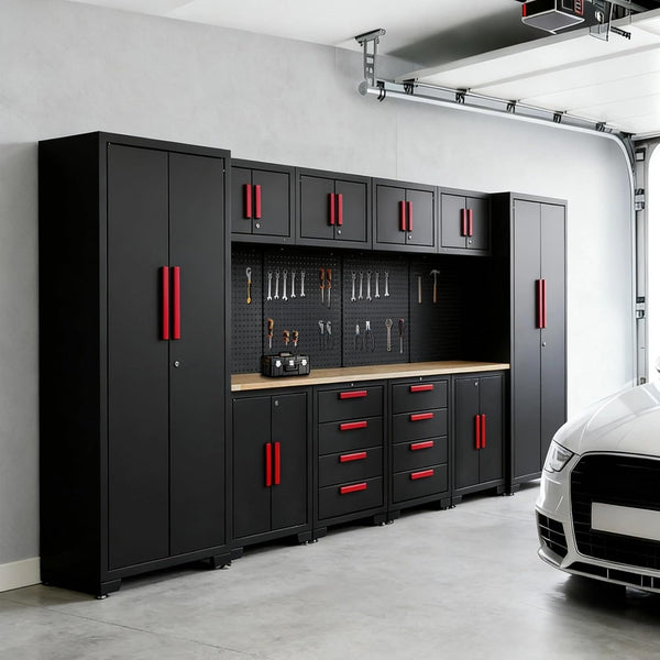 Garage Storage Cabinet System - 2 * 6-Pcs Workshop Set