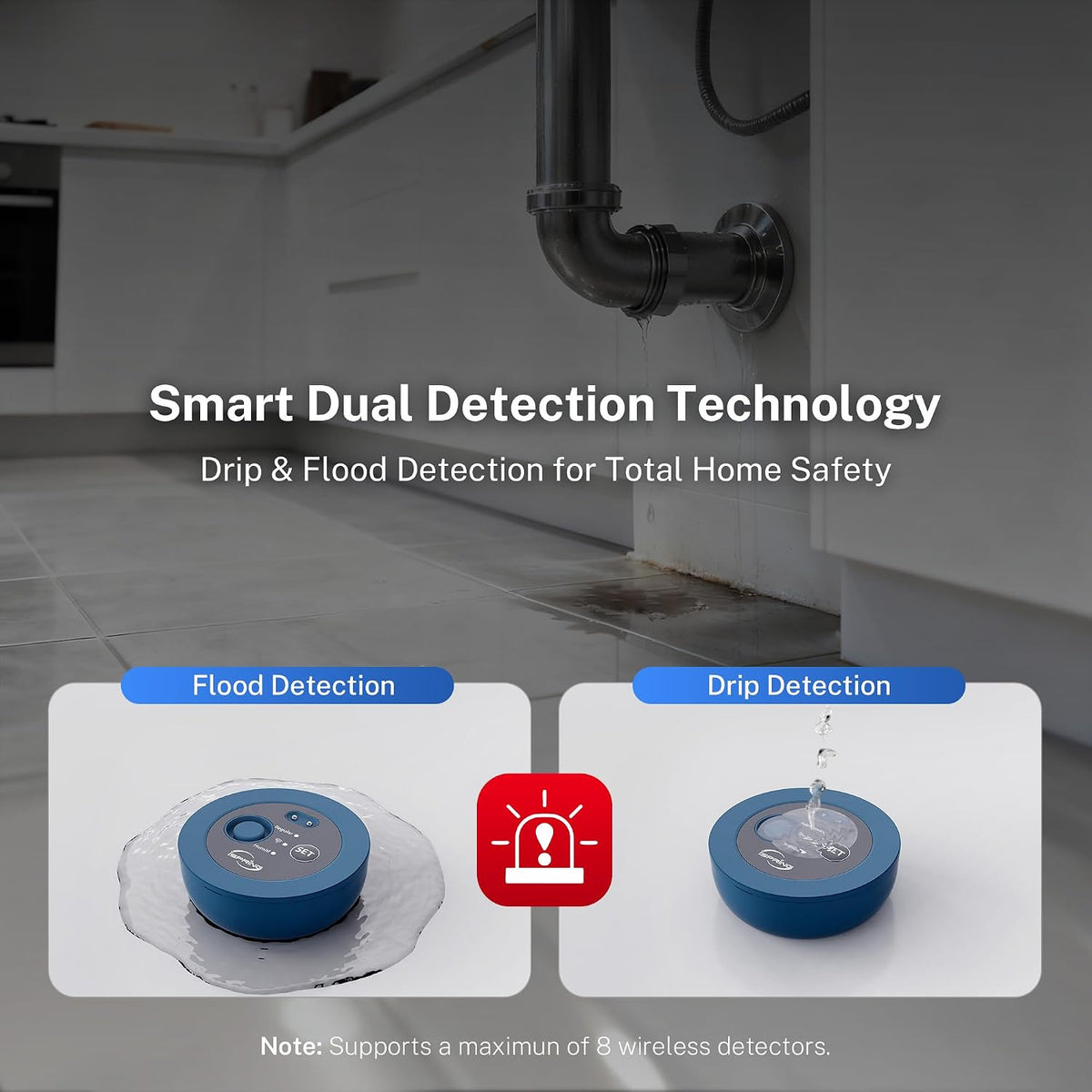 LS43WL Smart Leak Detector - Auto Water Shut-Off