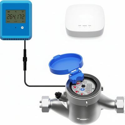 Flowsmart NSF Water Meter, Smart Water Usage Monitor and Water Leak Detection: 0.75 Inch Advanced Smart Home Water Meter, Hub Included, YS1603+YS5007